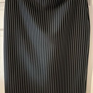 Forever 21 Black and White Pinstripe Pencil Skirt